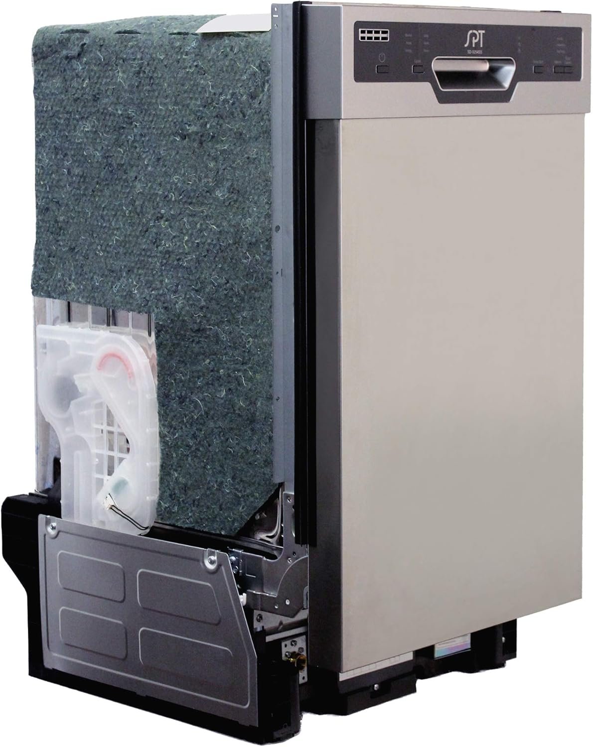 SPT SD-9254SSA 18″ Wide Built-In Stainless Steel Dishwasher w/Heated Drying, ENERGY STAR, 6 Wash Programs, 8 Place Settings and Stainless Steel Tub - Image 11