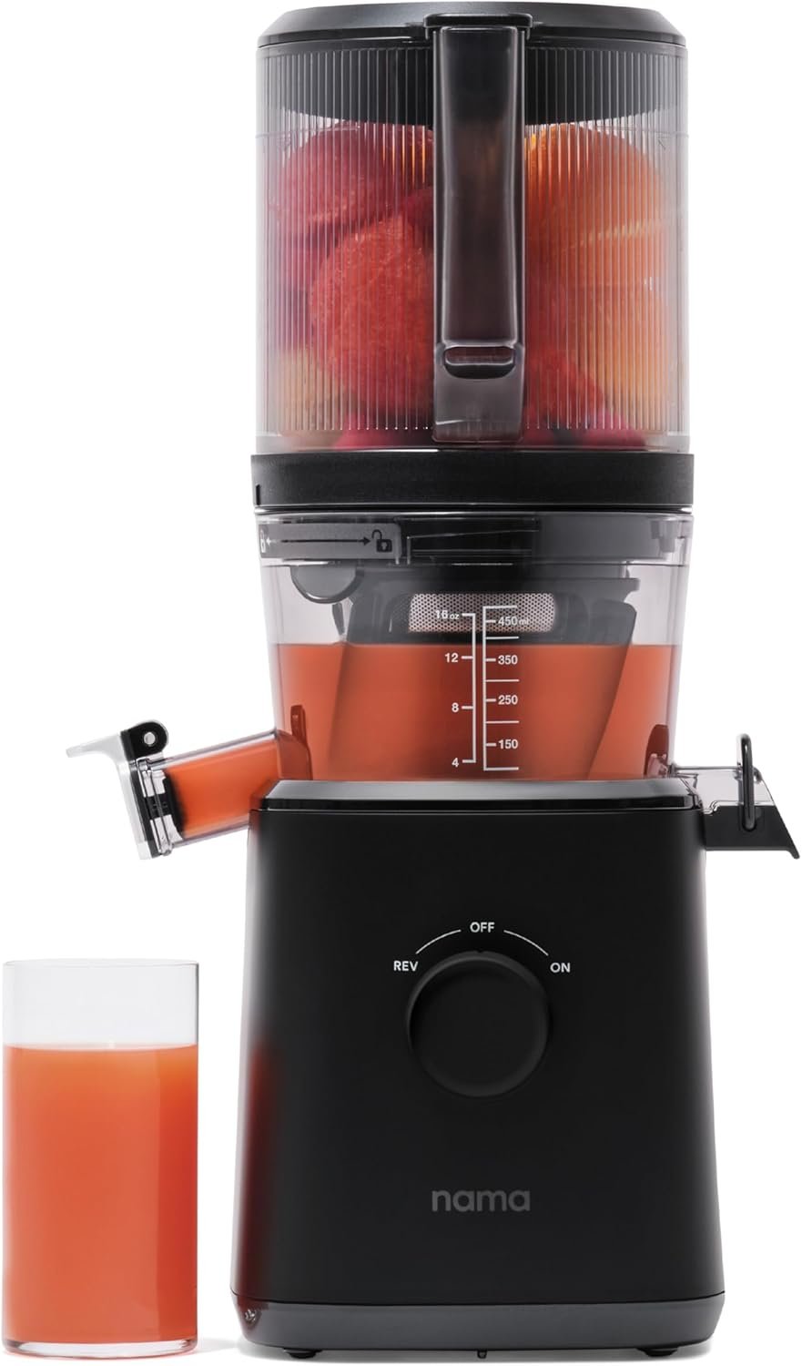 Nama J2 Cold Press Juicer – Self Feeding for Hands-Free Operation with Wide Mouth Hopper for Whole Recipe Loading, Zero Waste Masticating Juicer For More Juice, Less Pulp – Easy Cleanup & Assembly - Image 2
