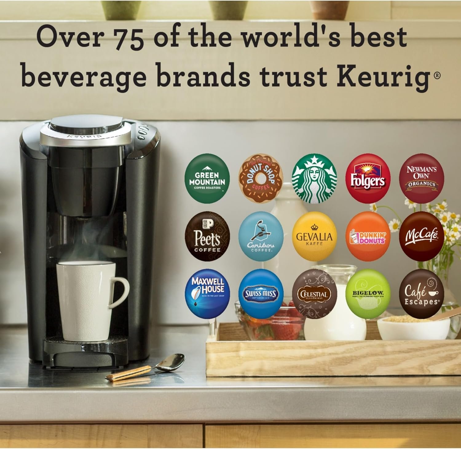 Keurig K-Compact Single-Serve K-Cup Pod Coffee Maker, with 3 Brew Sizes, Smart Start Feature, 36oz Removable Reservoir, Black - Image 8