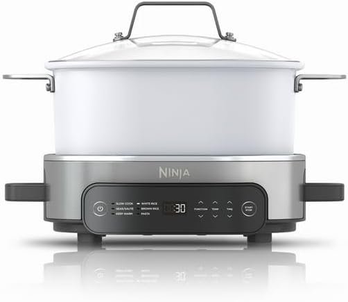 Foodi 6.5 Qt Everyday Possible Cooker, Stainless Steel/White, Multi Cooker, Slow Cooker, MC1100, ADJUSTABLE TEMPERATURE CONTROL - Image 2