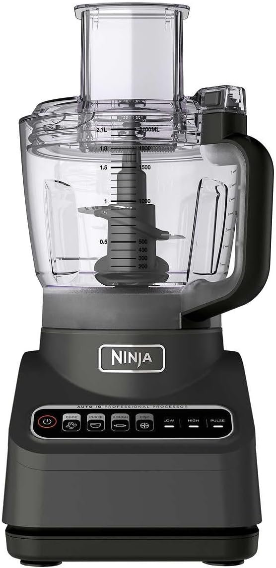 Ninja FP601CO Professional Plus Food Processor, 1000 Peak Watts, 4 Functions for Chopping, Slicing, Purees & Dough with 9-Cup Processor Bowl, 4 Blades, Food Chute & Pusher (Renewed) - Image 2