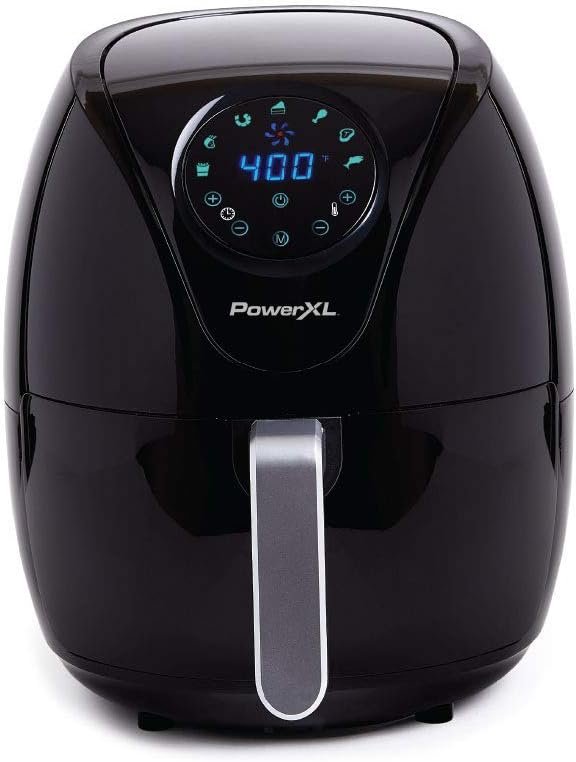 PowerXL Air Fryer 7 QT Maxx Classic, Extra Hot Air Fry, Cook, Crisp, Broil, Roast, Bake, High Gloss Finish, Nonstick, Black - Image 2