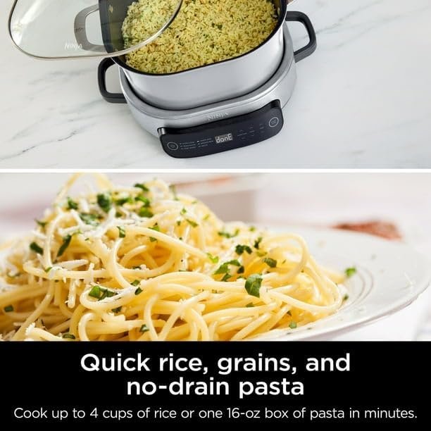 Foodi 6.5 Qt Everyday Possible Cooker, Stainless Steel/White, Multi Cooker, Slow Cooker, MC1100, ADJUSTABLE TEMPERATURE CONTROL - Image 7