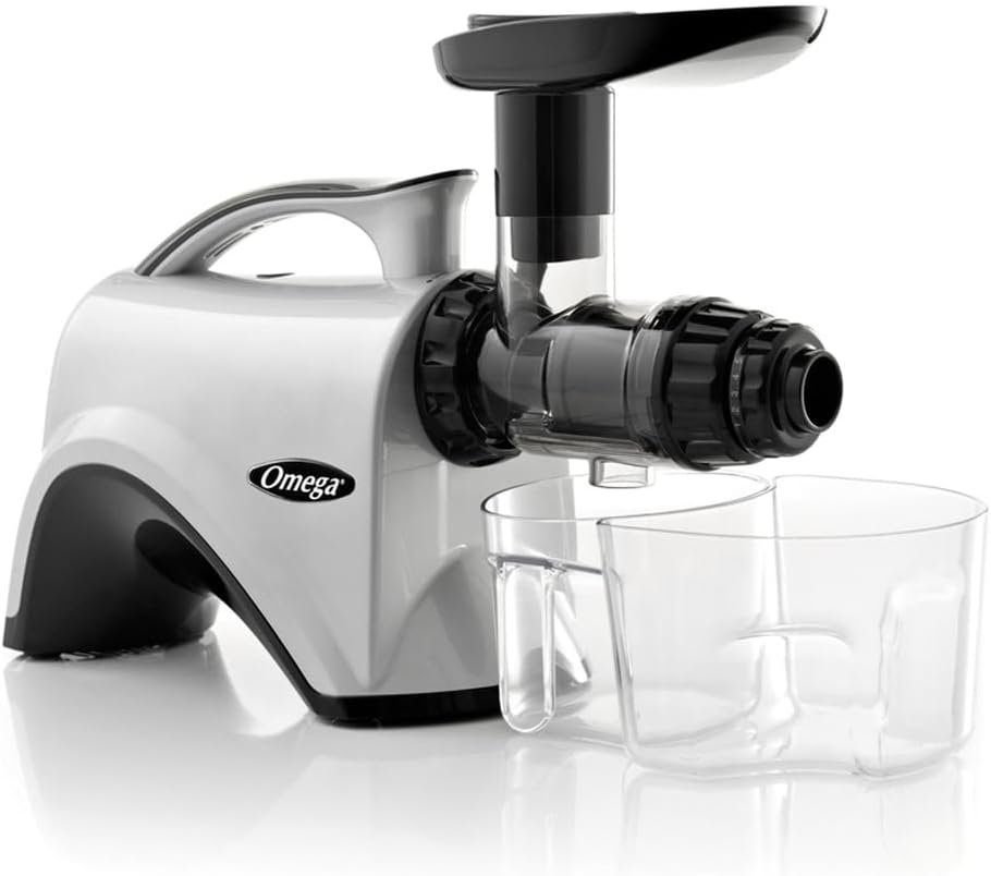 Omega NC800HDS Cold Press Juicer Machine, Vegetable and Fruit Juice Extractor and Nutrition System, Dual-Stage Slow Masticating Juicer, 150 W, Manual, Silver - Image 9
