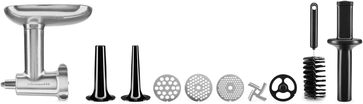 KitchenAid KSMMGA Metal Food Grinder Attachment, Silver - Image 4