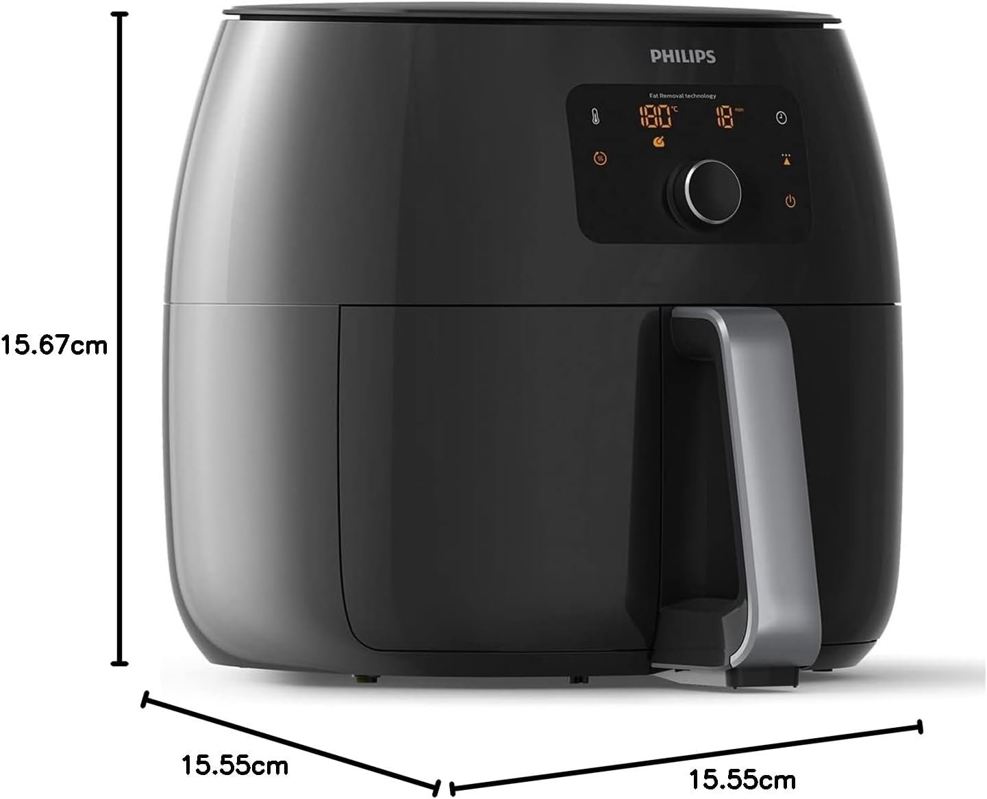 Philips Premium Airfryer XXL, Fat Removal Technology, 3lb/7qt, Rapid Air Technology, Digital Display, Keep Warm Mode, 5 Cooking Presets, HomeID App, Family Sized, Black (HD9650/96) - Image 11