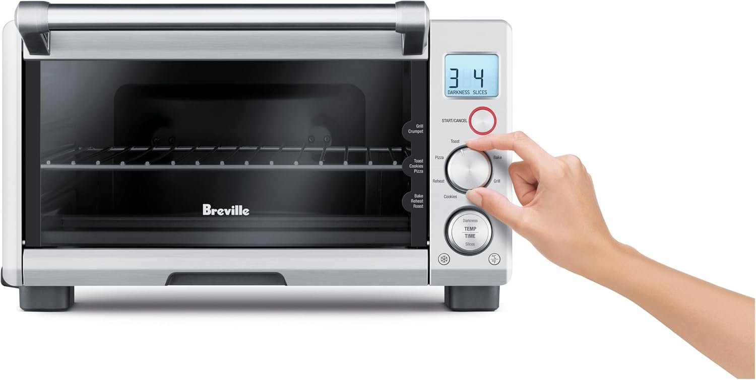 Breville BOV650XL the Compact Smart Oven Countertop Toaster Oven, Brushed Stainless Steel - Image 3