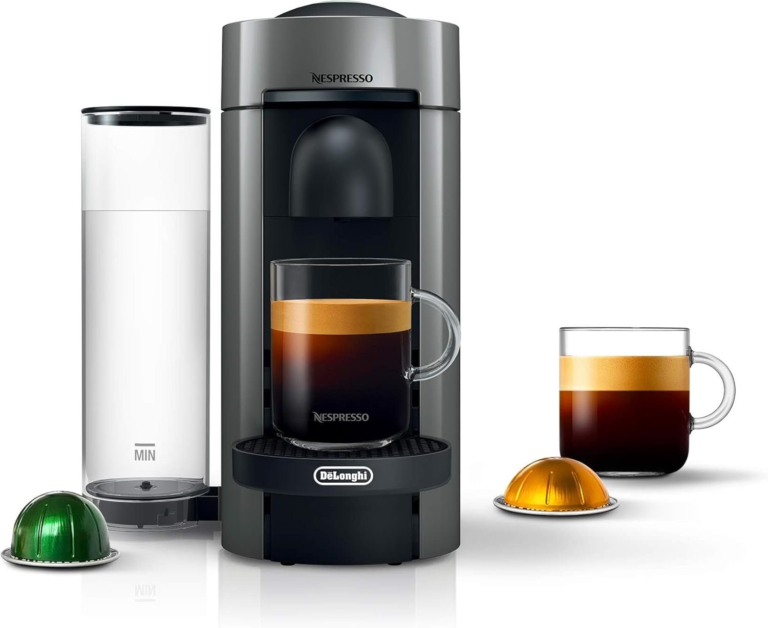 Nespresso Vertuo Plus Coffee and Espresso Maker by De'Longhi, Grey - Image 2