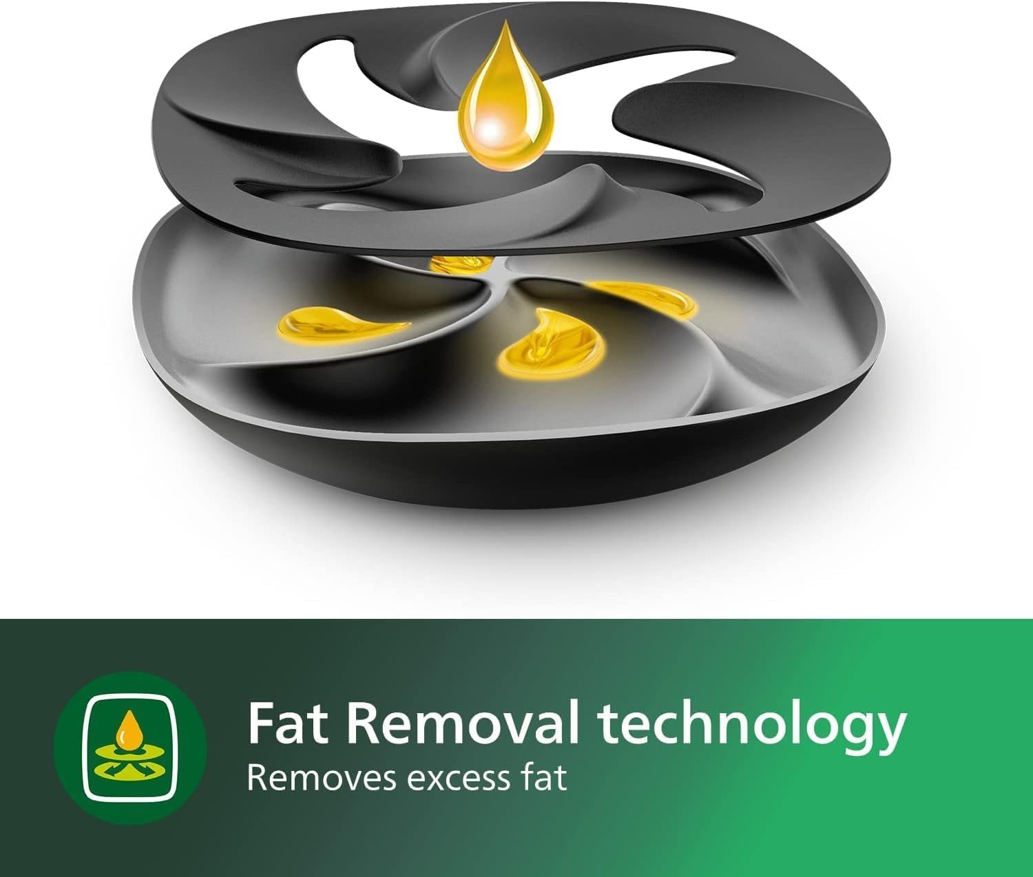 Philips Premium Airfryer XXL, Fat Removal Technology, 3lb/7qt, Rapid Air Technology, Digital Display, Keep Warm Mode, 5 Cooking Presets, HomeID App, Family Sized, Black (HD9650/96) - Image 4