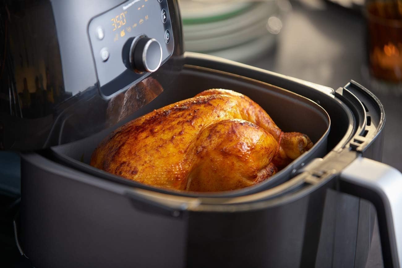 Philips Premium Airfryer XXL, Fat Removal Technology, 3lb/7qt, Rapid Air Technology, Digital Display, Keep Warm Mode, 5 Cooking Presets, HomeID App, Family Sized, Black (HD9650/96) - Image 8
