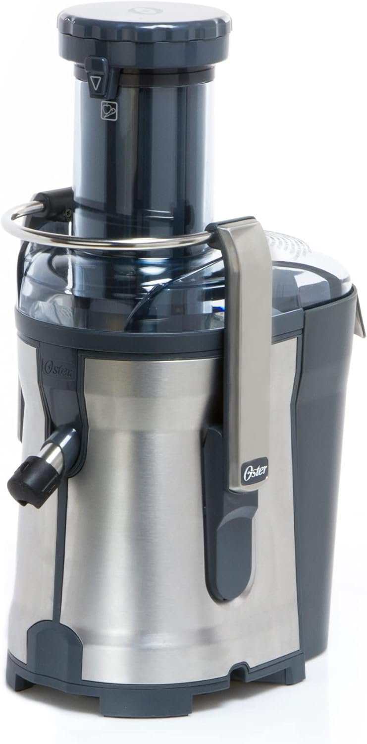 Oster Easy-to-Clean Professional Juicer, Stainless Steel Juice Extractor, Auto-Clean Technology, XL Capacity, Gray - Image 3