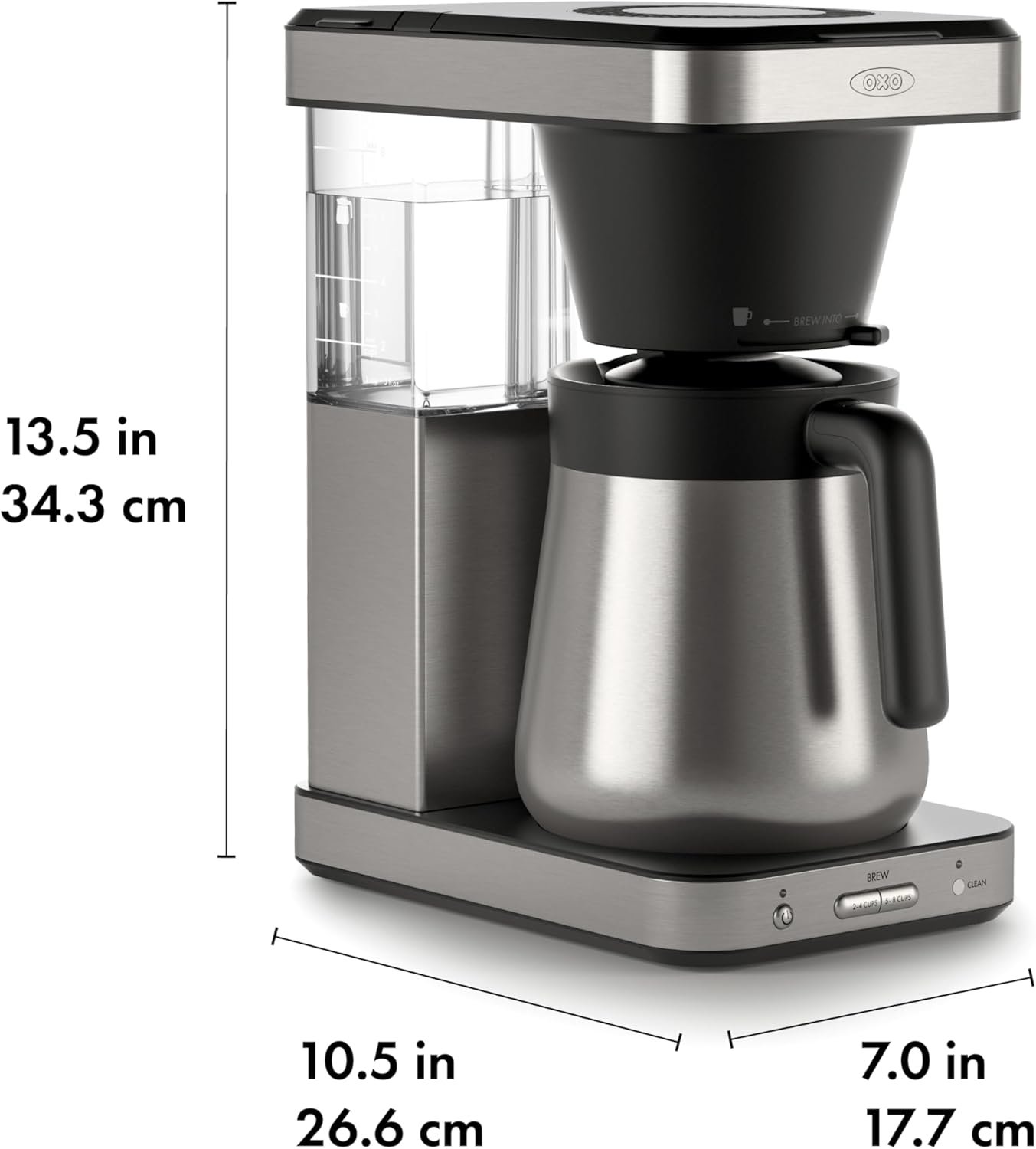 OXO Brew 8 Cup Coffee Maker, Stainless Steel,Black - Image 8