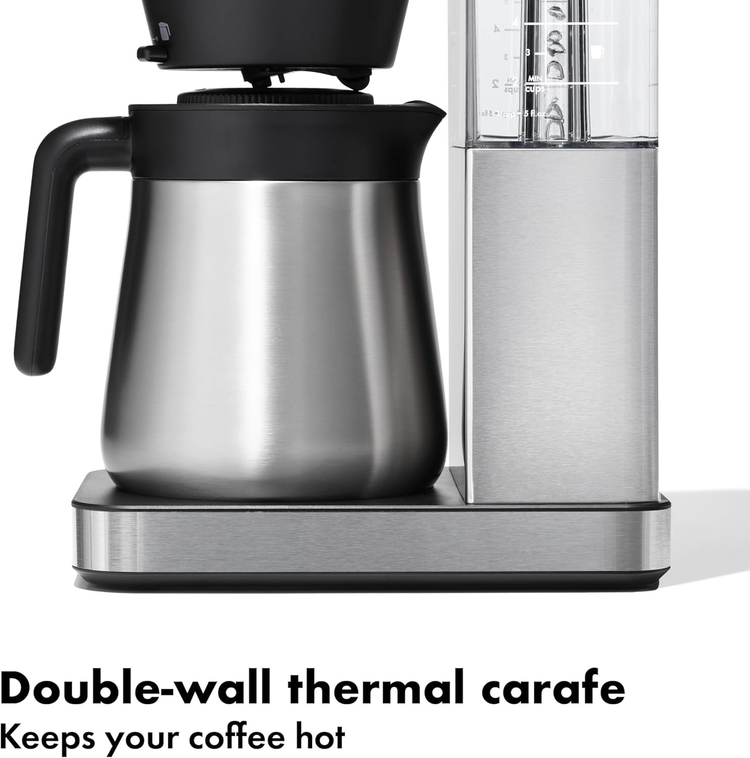 OXO Brew 8 Cup Coffee Maker, Stainless Steel,Black - Image 4