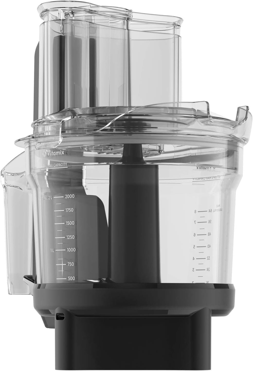 Vitamix 12-Cup Food Processor Attachment with SELF-DETECT™, Compatible with Ascent and Venturist Series, Black - Image 2