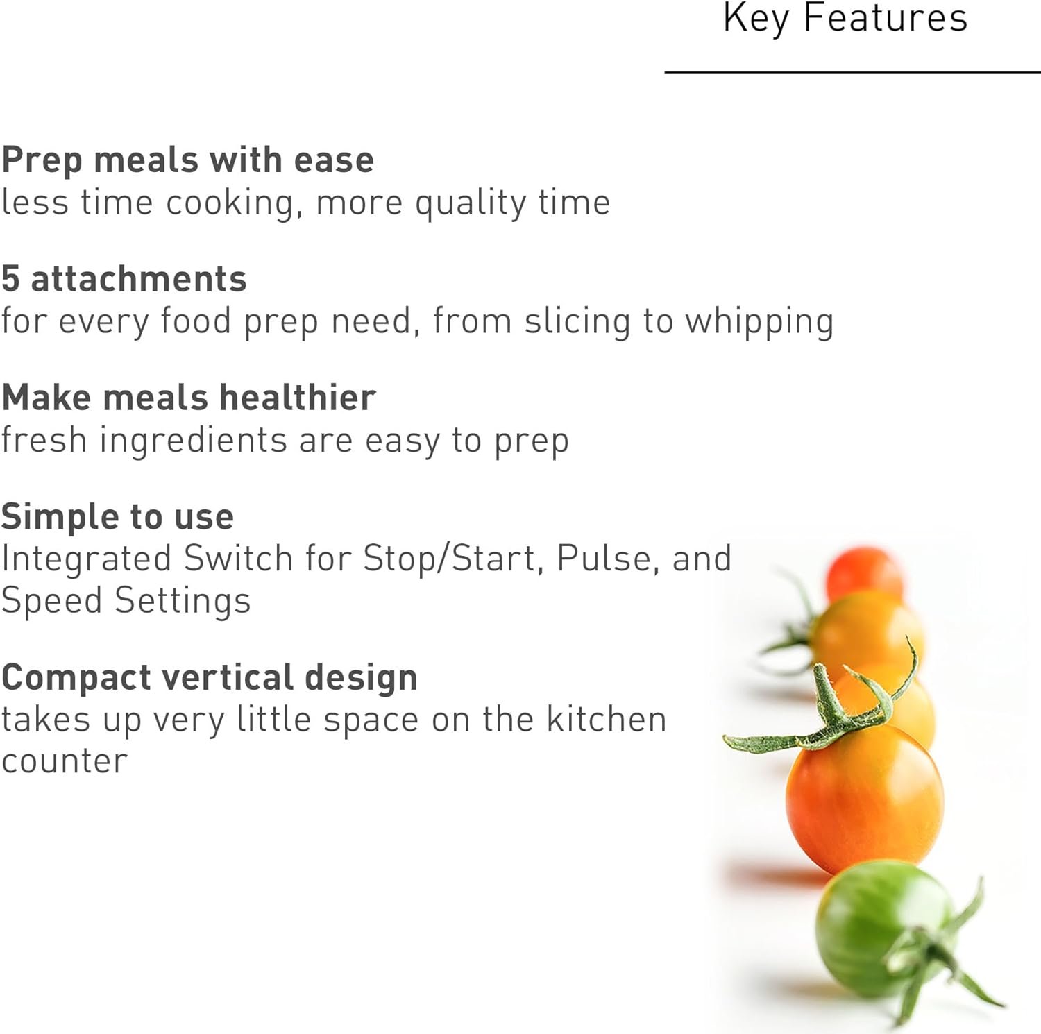 Panasonic Food Processor, Electric Vegetable Chopper for Speedy Food Prep, 5 Attachments to Shred, Whip, Mince, Chop, Grind, Knead, Shred, and Slice, with 10-cup Bowl Capacity - MK-F511 - Image 3