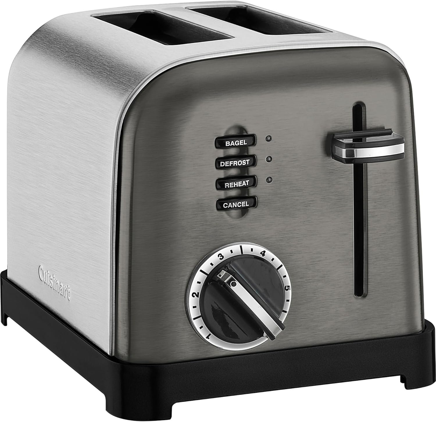 Cuisinart CPT-160BKS 2-Slice Metal Classic Toaster, Stainless Steel/Black - Image 2