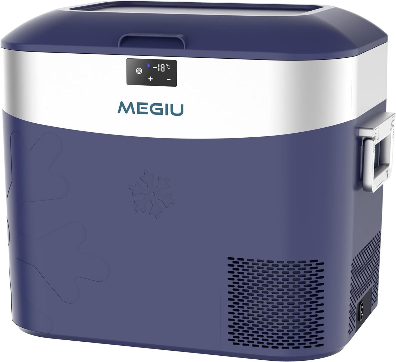 Car Refrigerator, Portable Car Fridge 12V Refrigerator 23 Quart (22 Liter) Freezer Compressor Cooler 12V/24V DC 110~240 V AC for Outdoor, Camping, Travel, Home Use -18℃~+15℃ (Blue) - Image 2