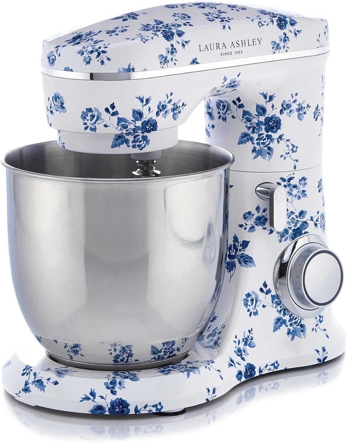 Laura Ashley 4.8 Quarts Electric Stand Mixer with Attachments - 380W Easy to use Countertop Kitchen Mixer with Bowl -Cake, Dough Mixer Machine with Dough Hook, Beater, Egg Whisk & Handy Splash Cover - Image 5