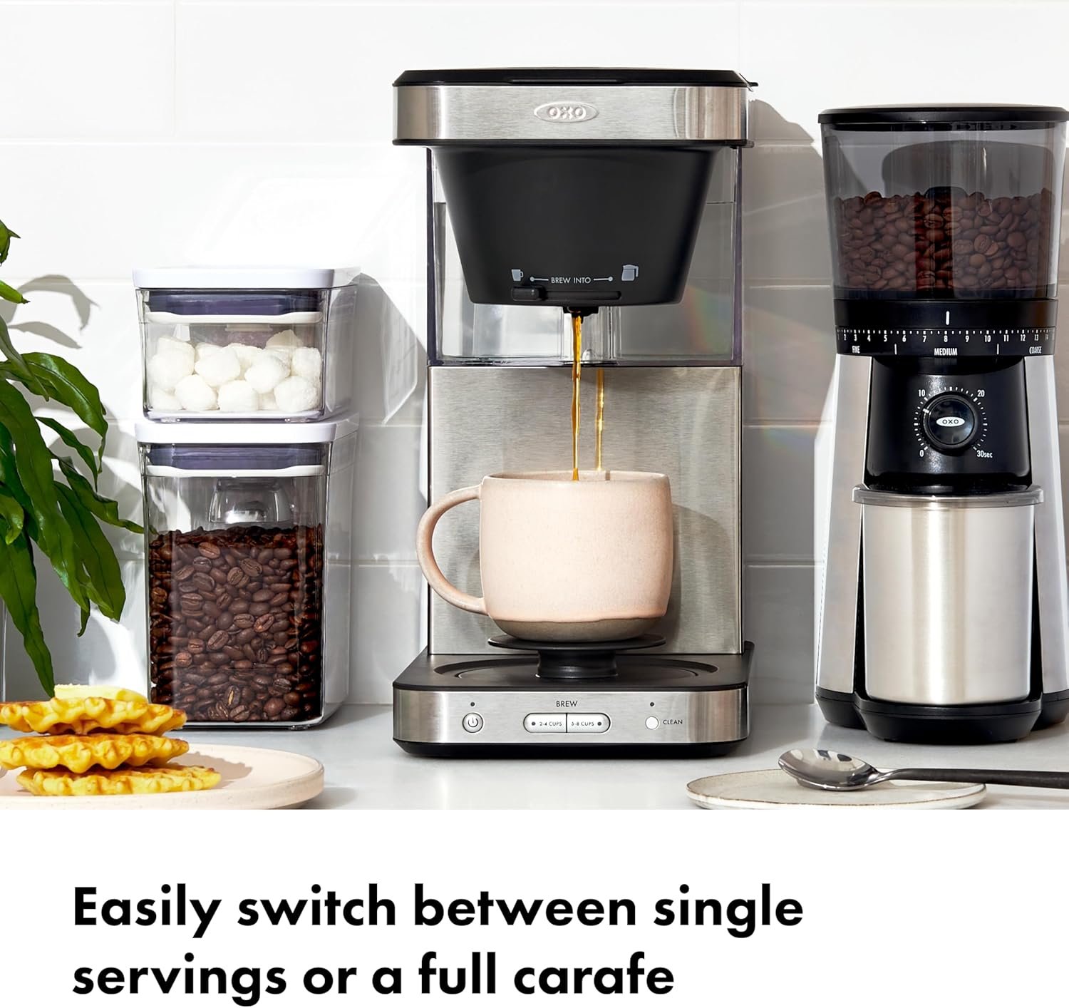 OXO Brew 8 Cup Coffee Maker, Stainless Steel,Black - Image 5