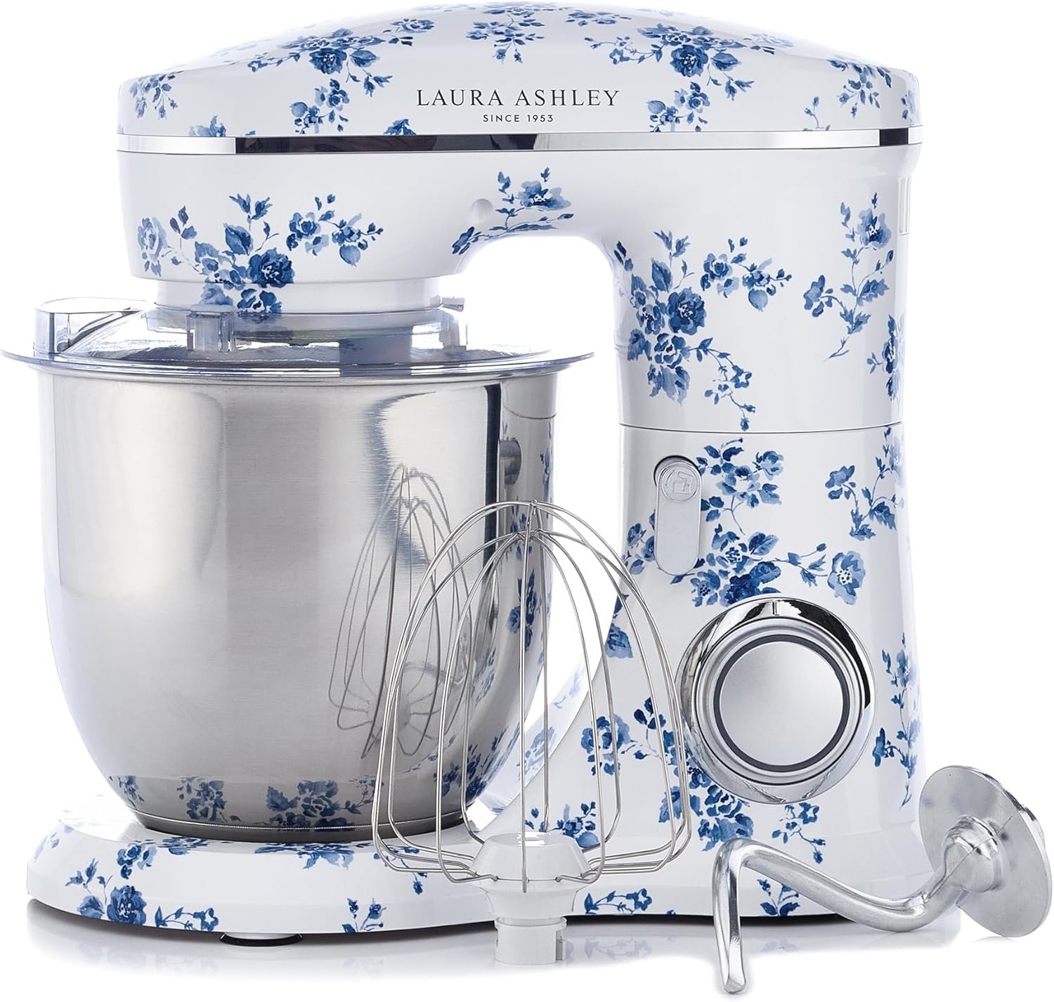 Laura Ashley 4.8 Quarts Electric Stand Mixer with Attachments - 380W Easy to use Countertop Kitchen Mixer with Bowl -Cake, Dough Mixer Machine with Dough Hook, Beater, Egg Whisk & Handy Splash Cover - Image 2